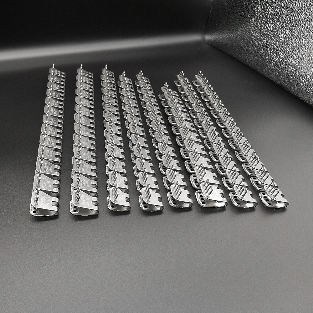 4 Pcs 24″ Factory Price For 3-5mm Belts Rivet Hinged Conveyor Belt Fasteners