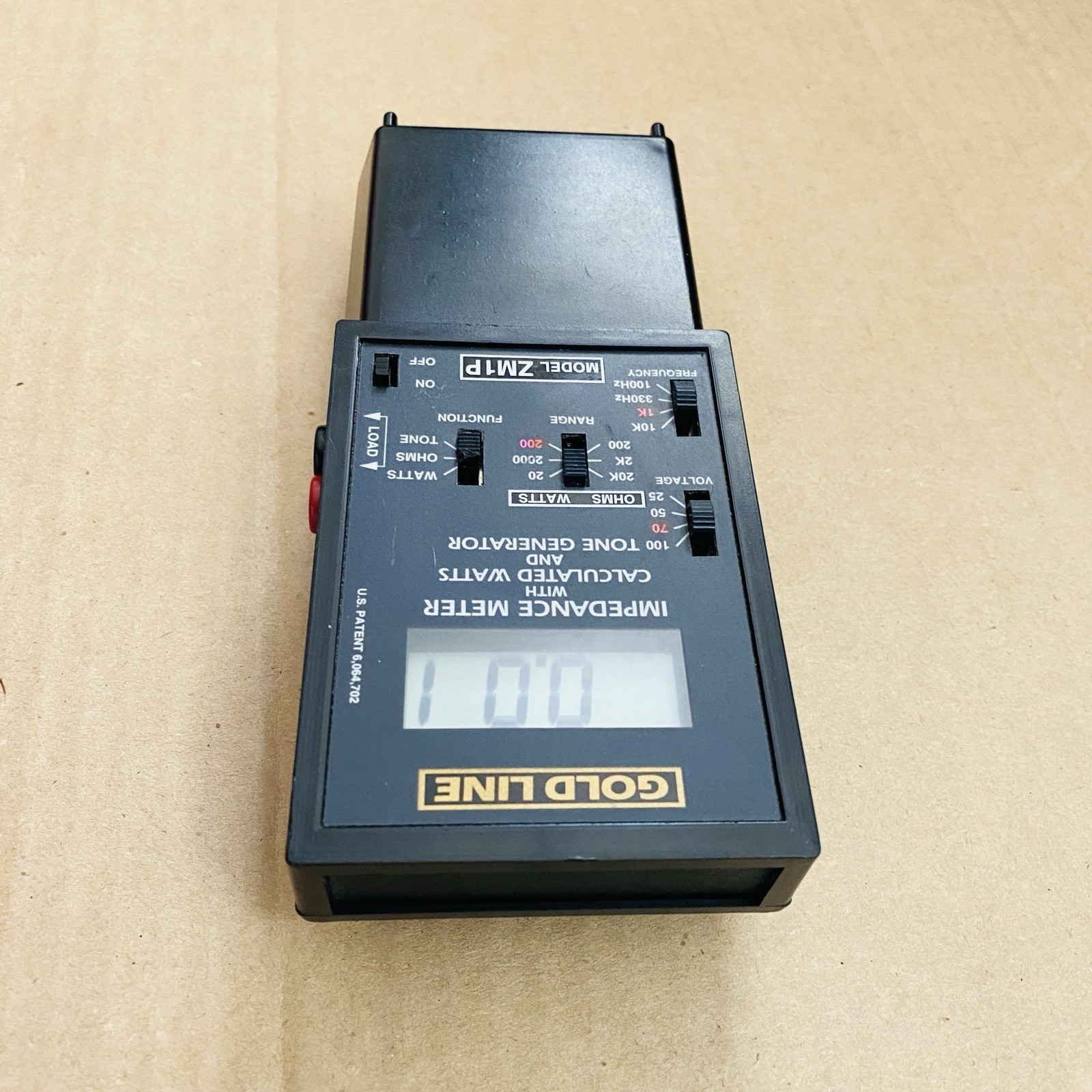 Goldline ZM1P Impedance Meter with Overload Protection – Meter Device ONLY