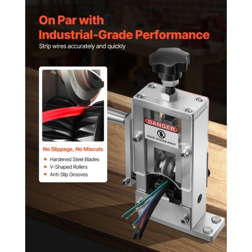 Manual Wire Stripping Machine 0061 in Copper Stripper with Hand Crank or Drill