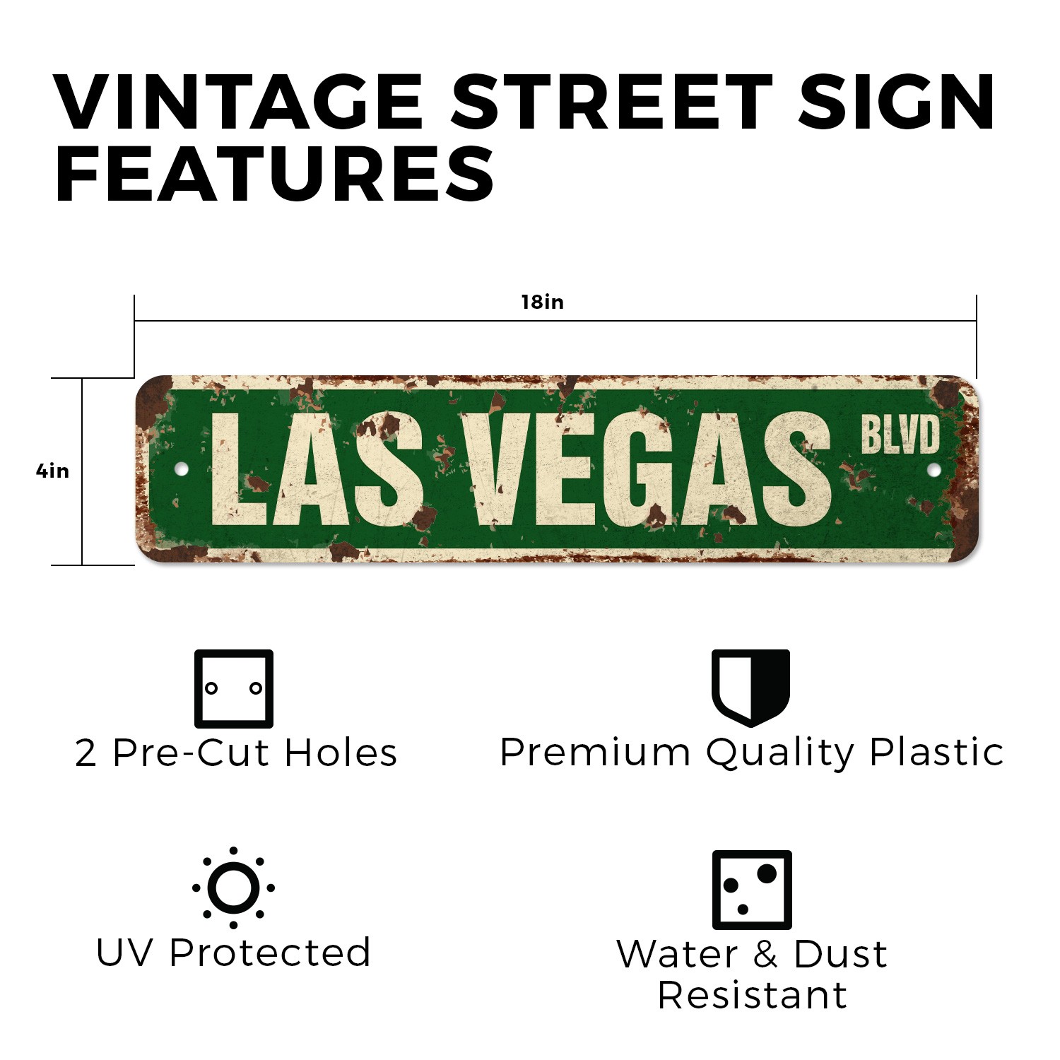 LAS VEGAS BLVD Vintage Style Street Sign casinos entertainment shows musicals