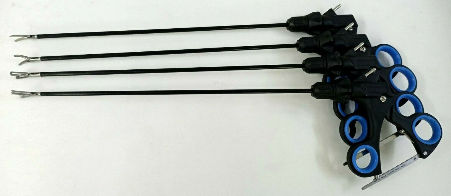 4pc Laparoscopic Grasping Forceps 5mmx330mm Laparoscopy Surgical Instruments