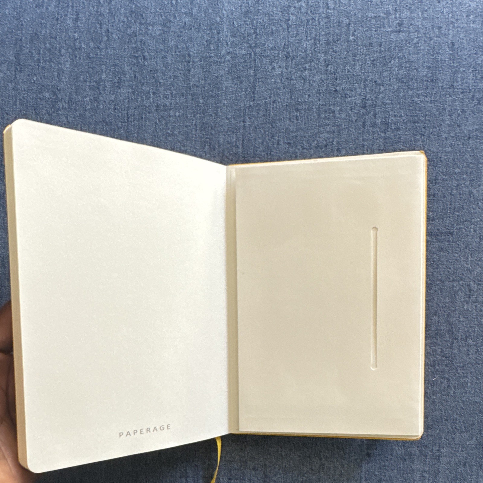 Paperage Yellow Hardcover Blank Journal Notebook w/ Elastic Band