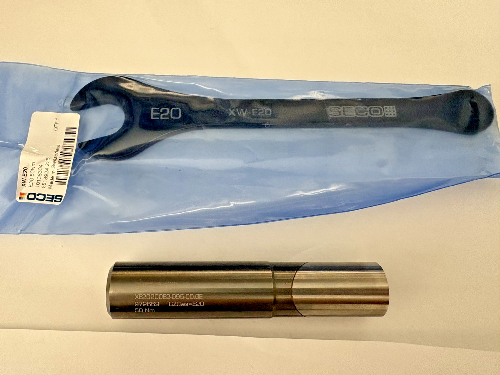 Seco XE20200E2-095-00.0E HydraulicTool Holder CZCws E20 50Nm Made Germany