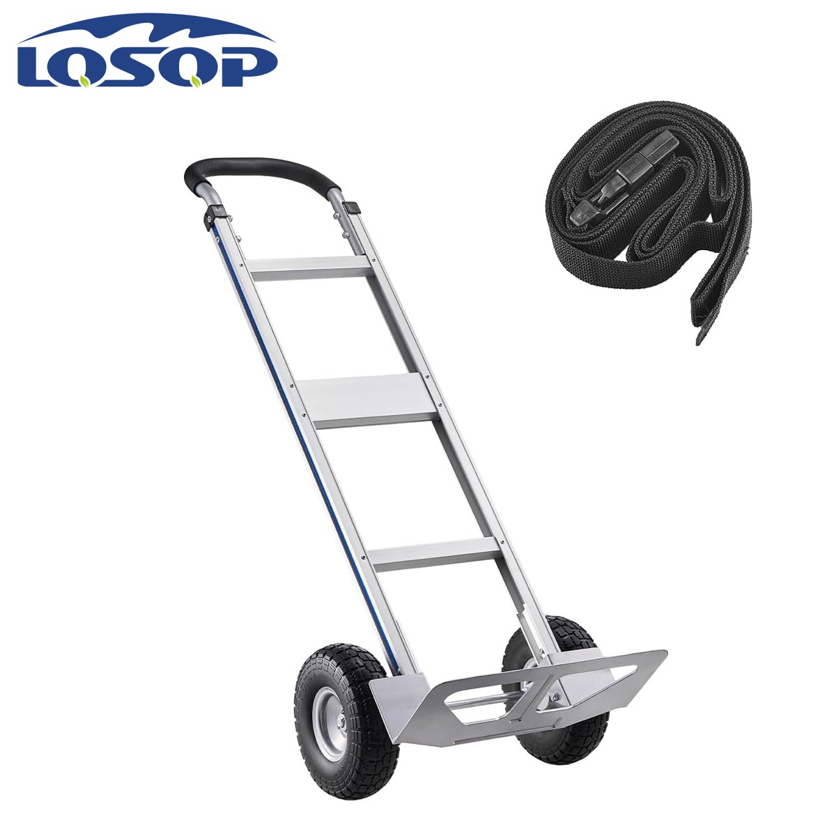 Strong Aluminum Hand Truck with Non-Slip Handle, 500 LBS Moving Dolly Tool