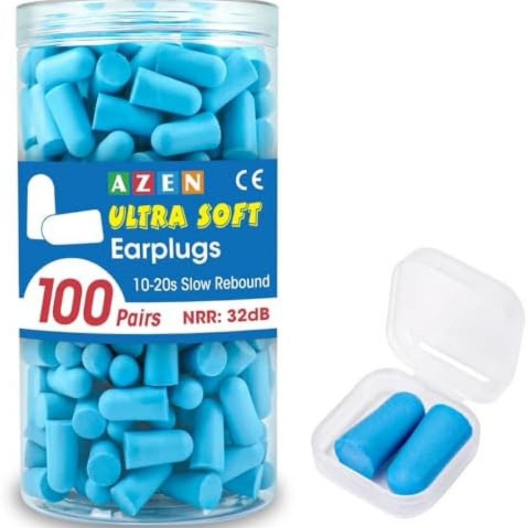 200pcs Ear Plugs Soft Foam Sleep 100pair Travel Noise Shooting Working Lot Bulk