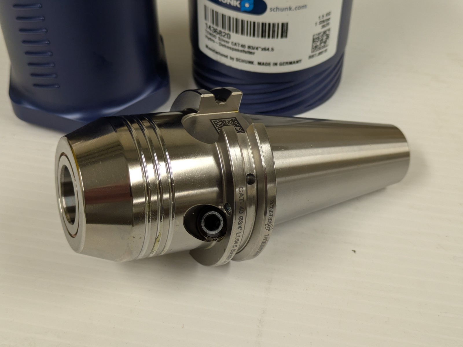 SCHUNK TENDO SILVER CAT40 Ø3/4″ x 64.5mm HYDRAULIC TOOLHOLDER 1436820 NEW