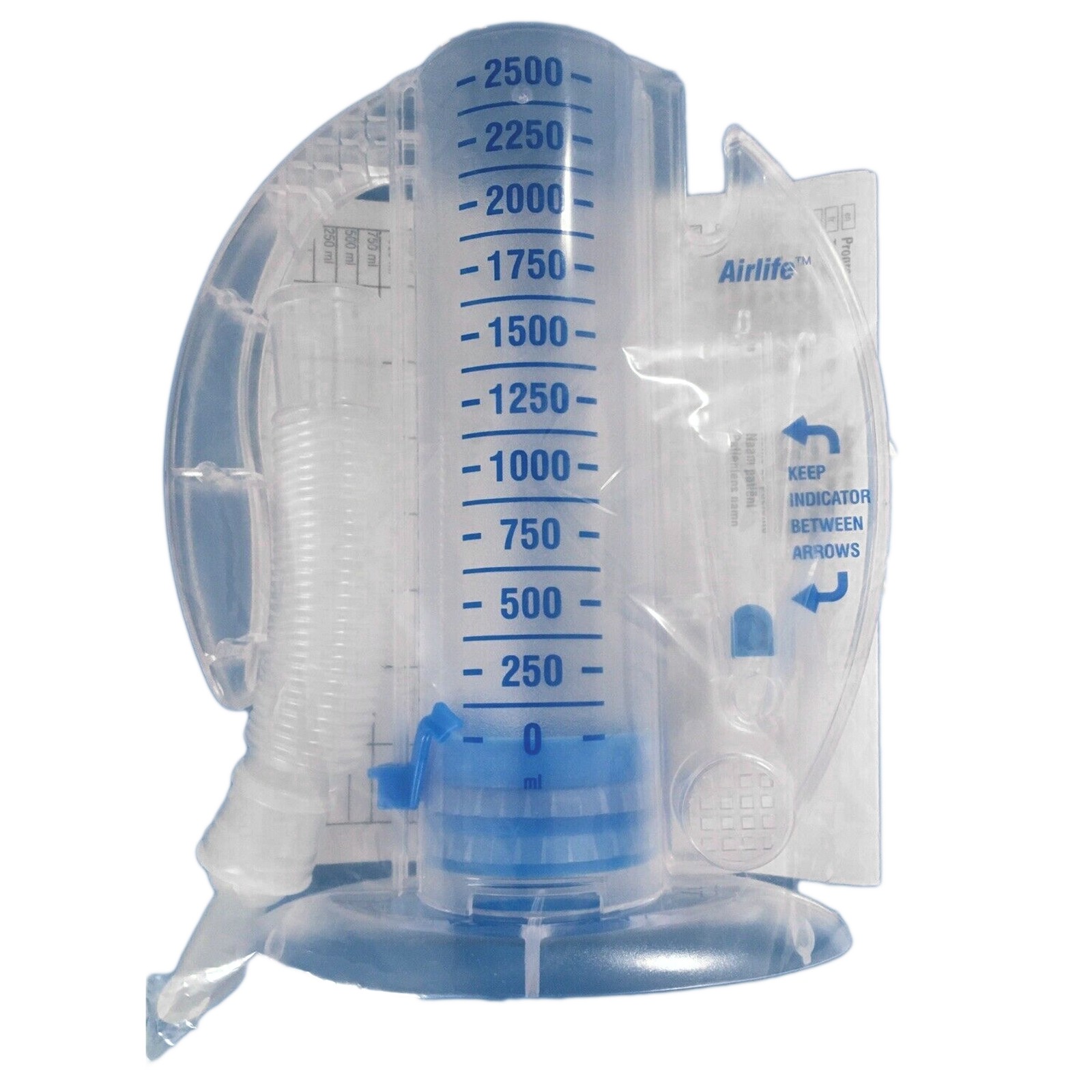 AirLife Manual Spirometer 4 Liter Manual Single Patient Use – Case of 12