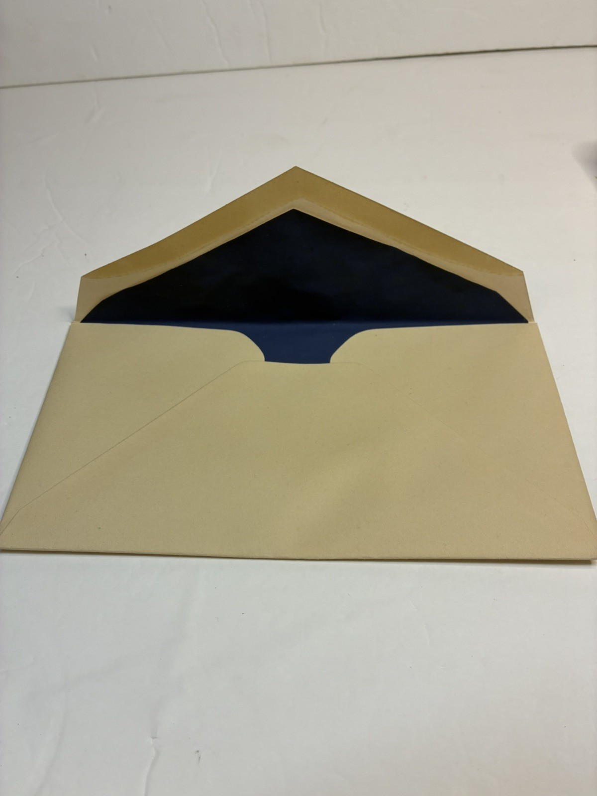 crane& co. box of 50 envelopes beige color new open box