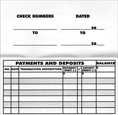 NEW 10 Pack LARGE PRINT Low Vision Checkbook Register