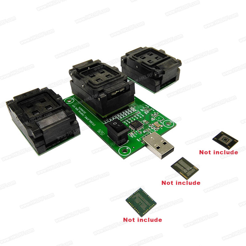 EMMC BGA153/BGA169 EMMC BGA162/BGA186/BGA221 series socket 3in1 data recovery