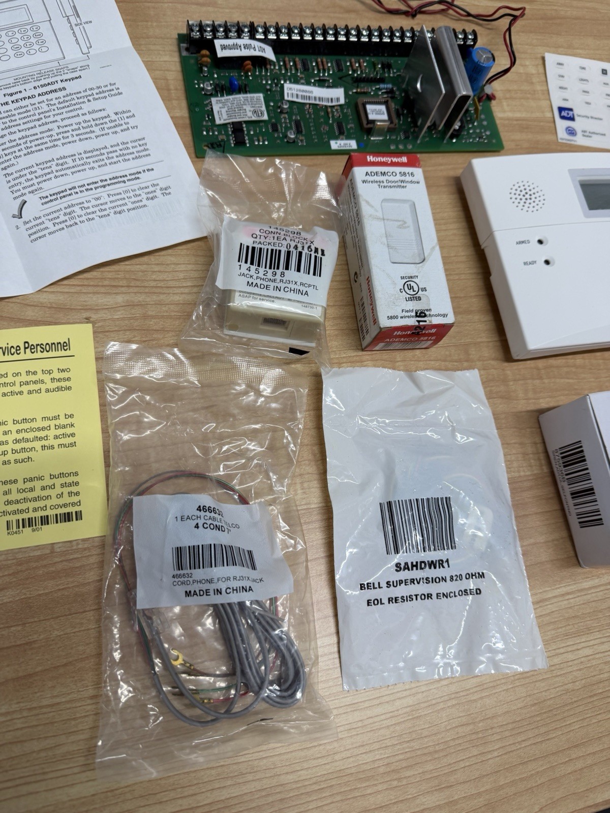Genuine Honeywell ADT Vista-20P Alarm System Upgrade Kit Bundle (Model 472541C)