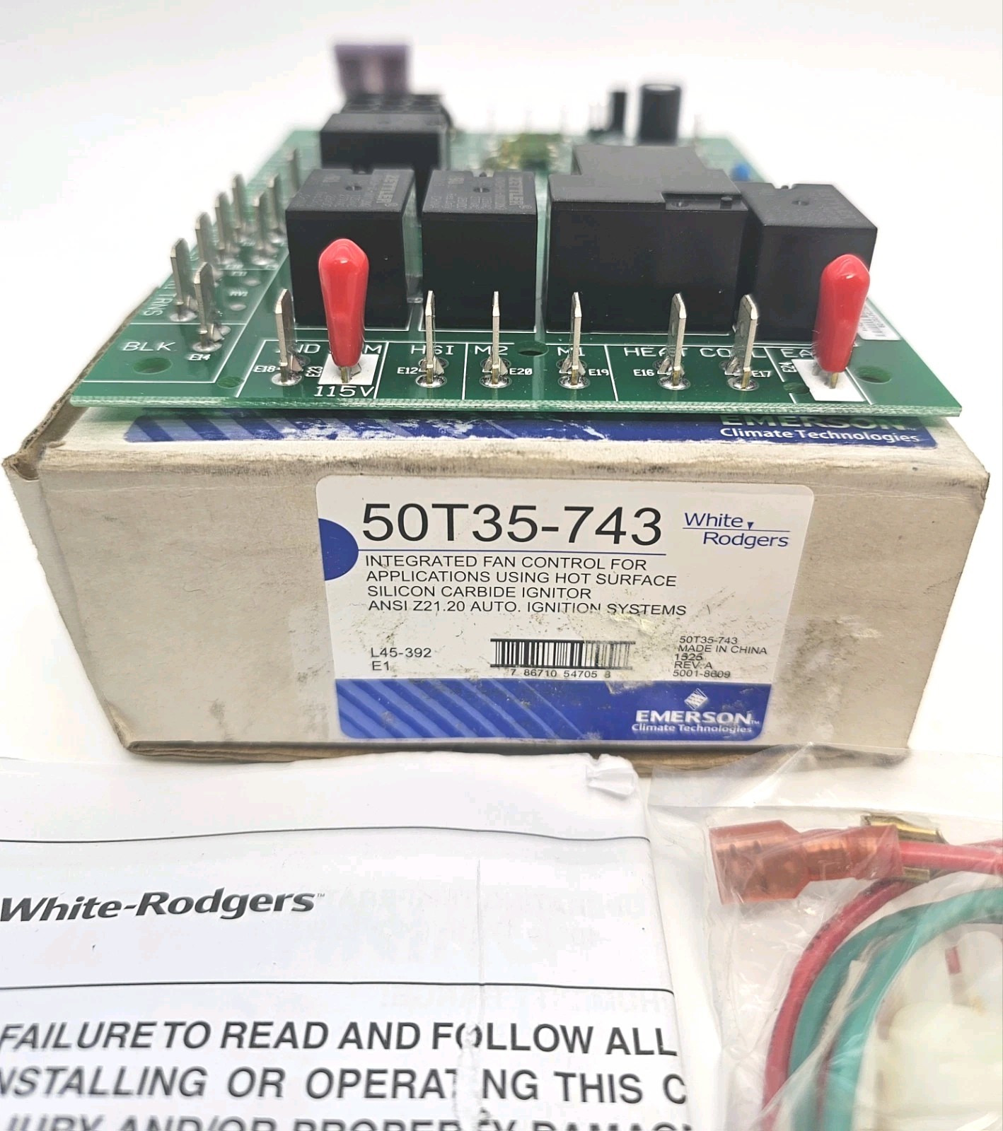 White-Rodgers 50T35-743 Integrated Furnace Control Board NOS