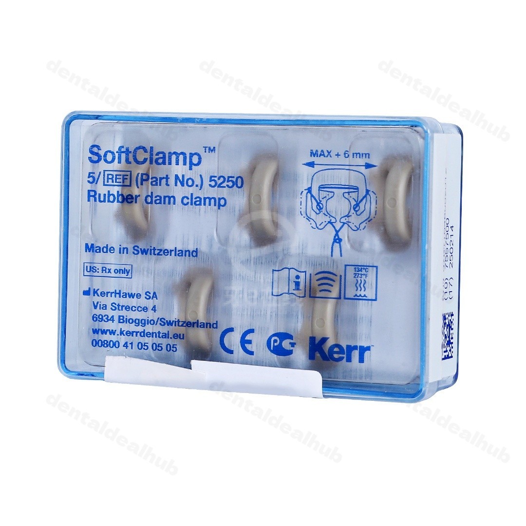 Kerr OptiDam SoftClamp Kit 5 Clamps Autoclavable Dental Rubber Dam 5250