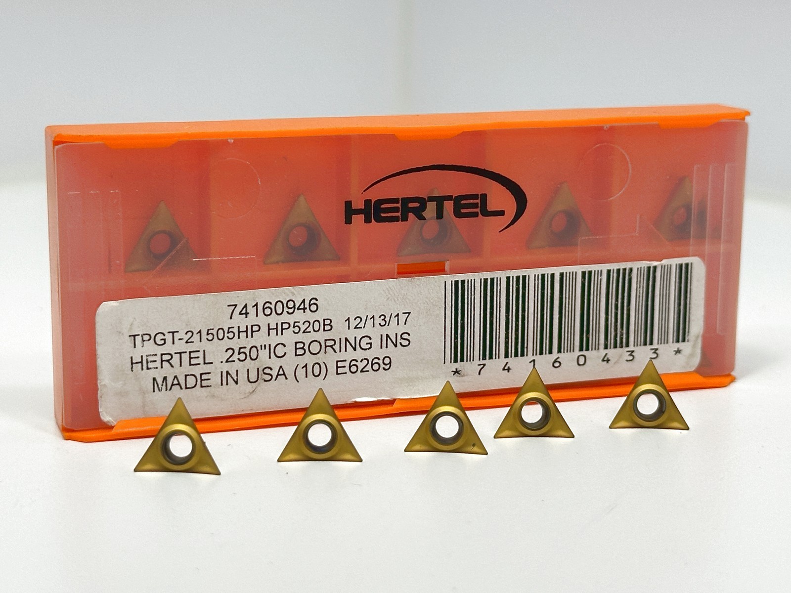 HERTEL TPGT-21505HP New Carbide Inserts Grade HP520B 15pcs