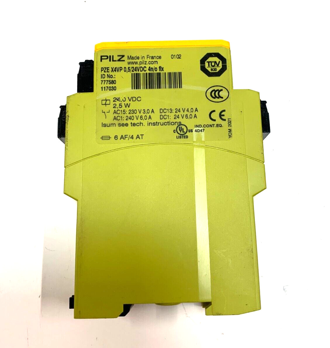 Pilz PZE X4VP 0,5 Safety Relay, 24VDC, 4n/o – Free Shipping!