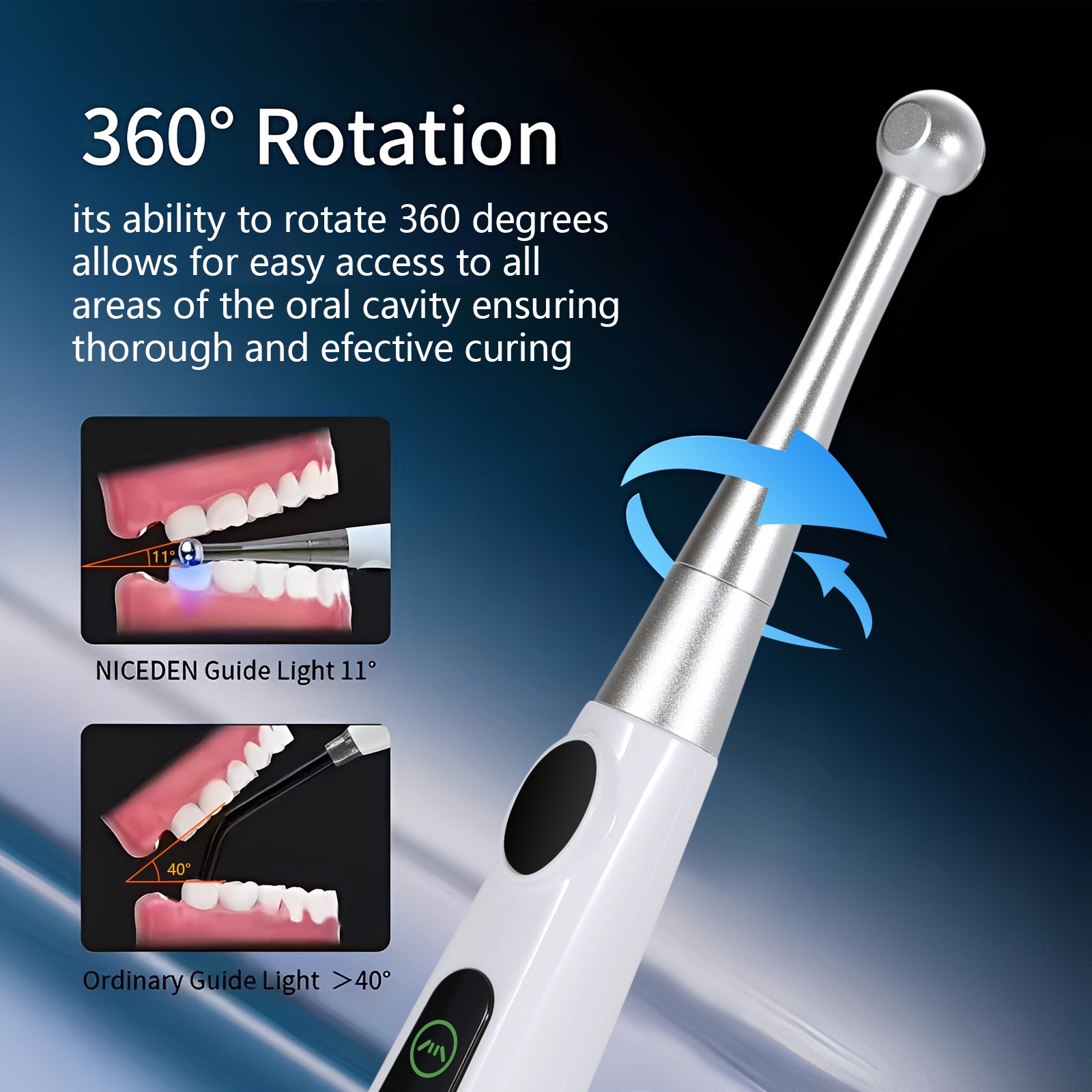 NSK Style Dental High Speed Handpiece Push Button 4 Hole hand piece YDA4 FDA