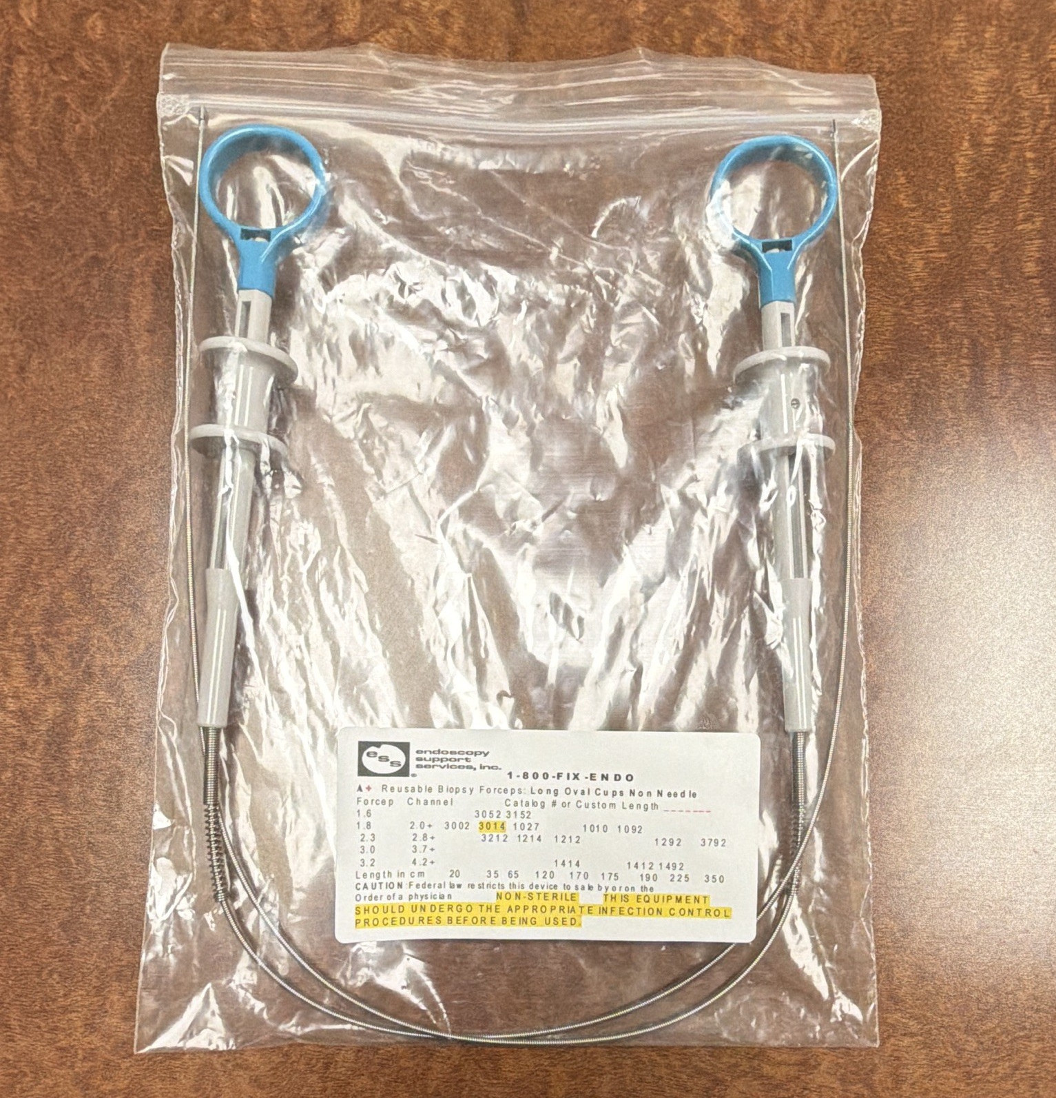 Endoscopy Support Services 3014 Reusable Non-Sterile Biopsy Forceps