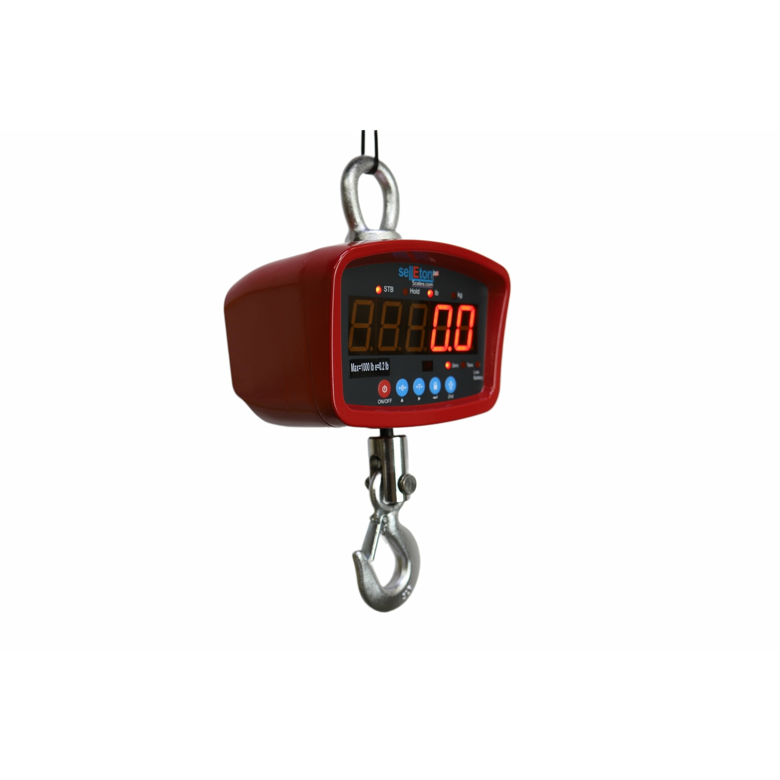 SellEton SL-924 Digital Medium General Purpose Crane Scale 1000 lb x 0.2 lb