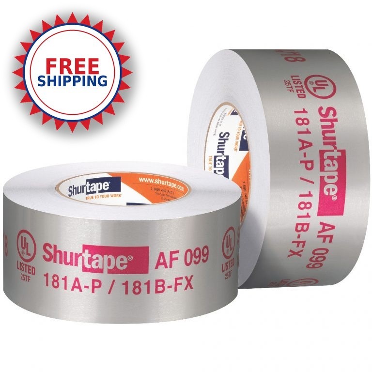 Aluminum Foil Tape, 2.5in x 60yd – HVAC Duct Sealing UL181 A/B FREE SHIPPING