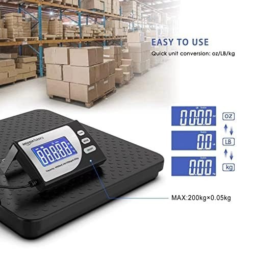 Digital Shipping Postal Scale – Heavy Duty 660 lb Capacity, Tare Function, Porta