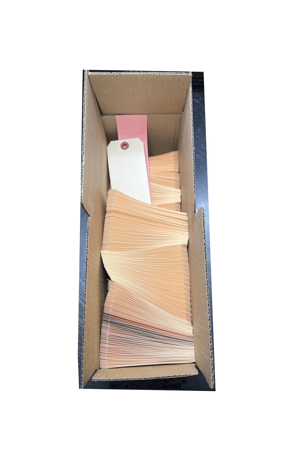1000- 4 3/4″ x 2 3/8″ Size 5 Blank Manila Inventory Shipping Hang Tag Tags 10 Pt