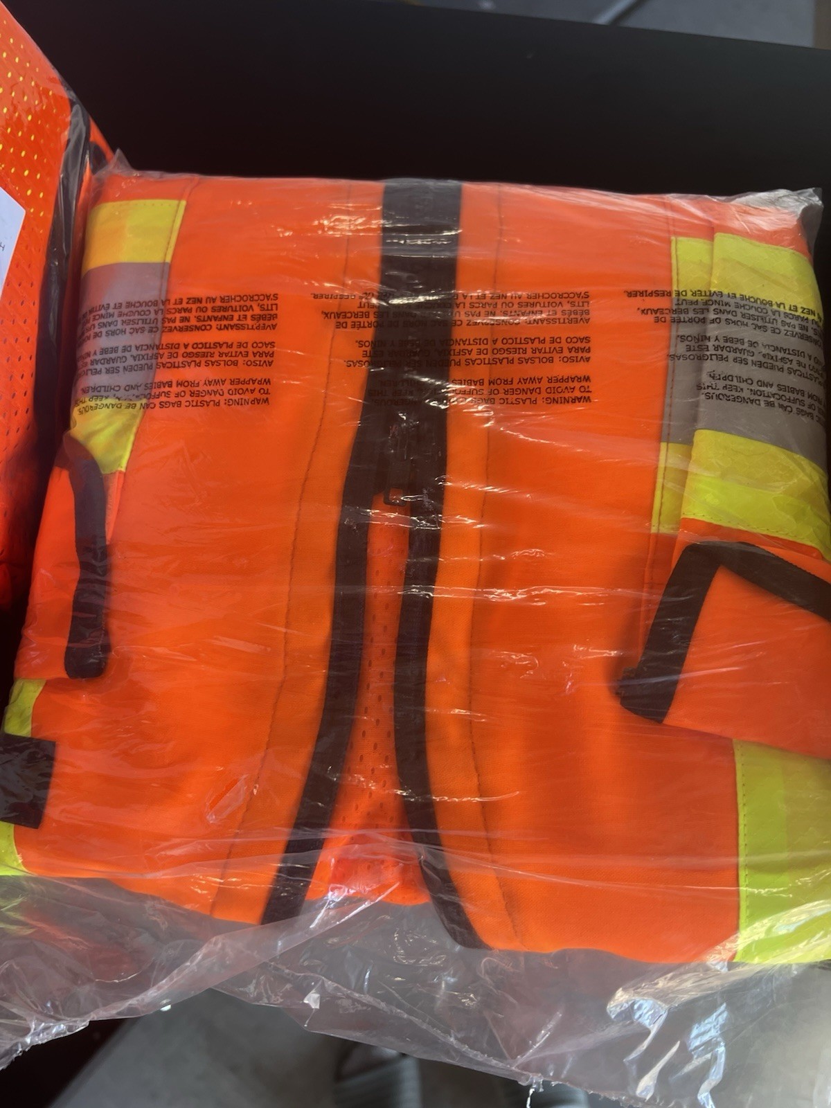 CALPIA Hi-Visibility Orange Survey Vest 2X ANSI/SEA 107-2010 Safety Reflective