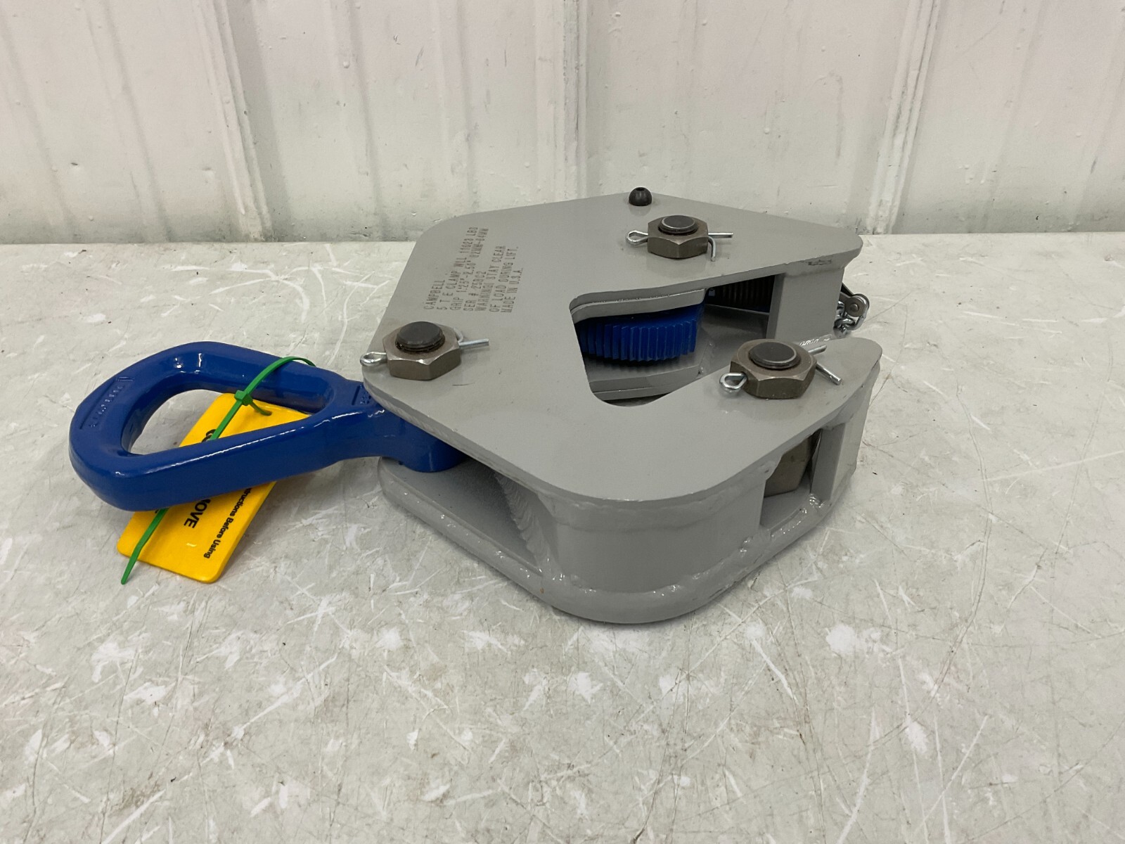 Campbell Chain & Fittings – 6420703 5 ton Locking ”E” Plate Clamp 1-1/4” – 2-1/2