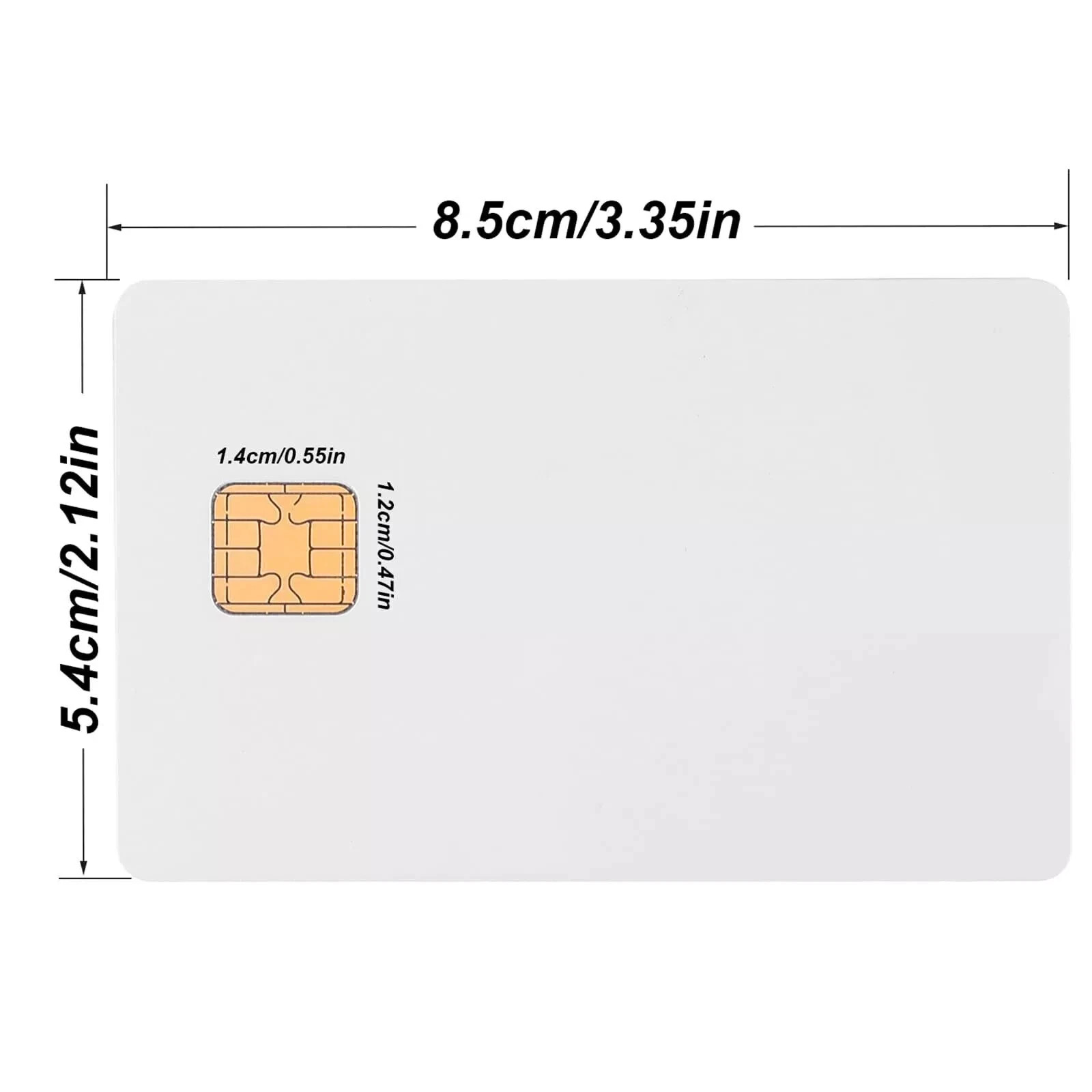 J2A040 Chip Java Jcop Cards Unfused, Java Smart Card with 2 Track, 8.4mm 10 Pack