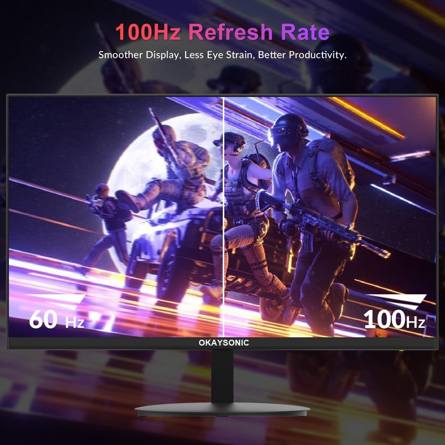 24″ FHD Office Monitor – 100Hz Refresh Rate & 1ms Response for Ultra-Smooth A…