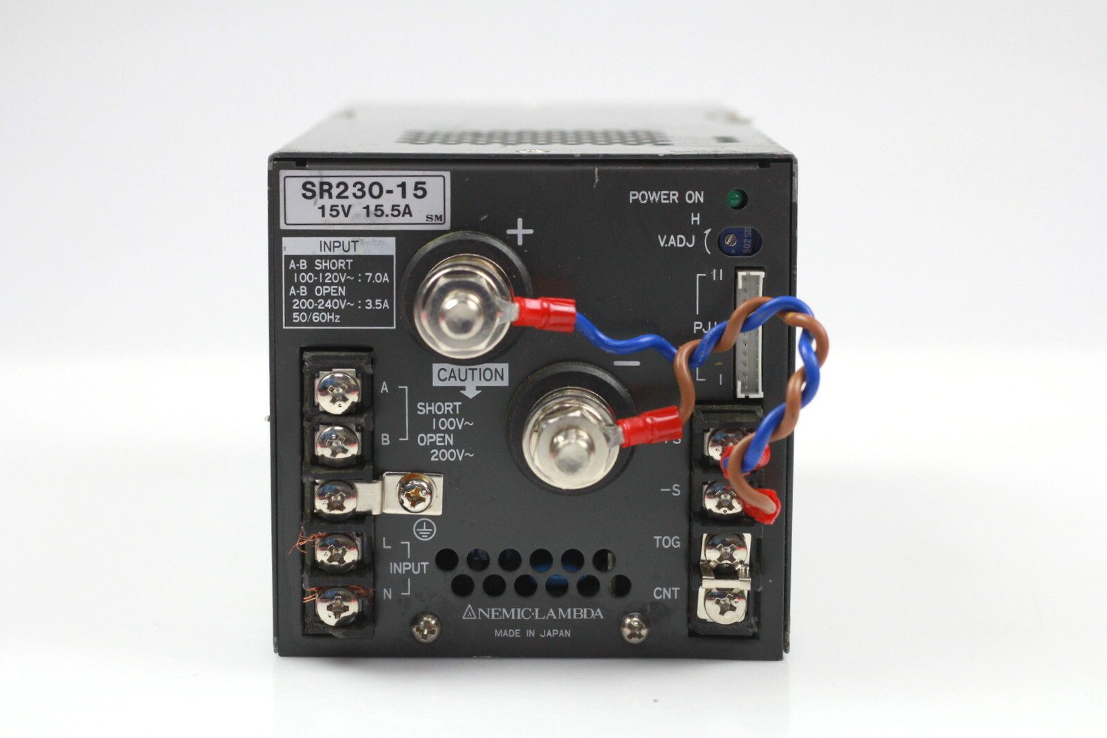 Nemic Lambda DC Power Supply SR230-15 15vdc 15.5amp