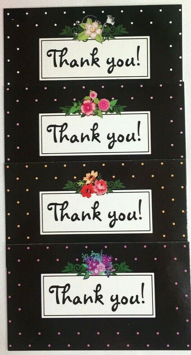 Thank You Business Cards for Small Business Variety Pack Flowers