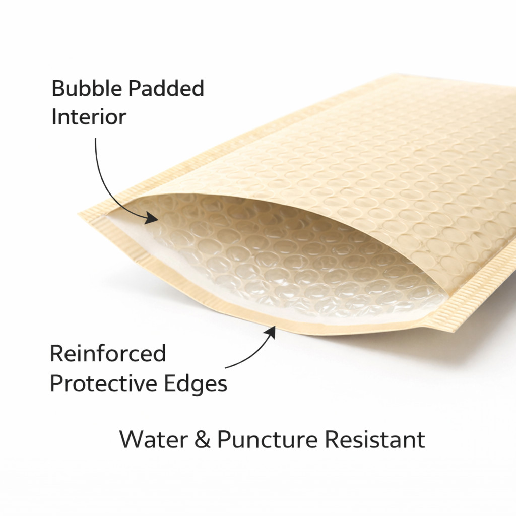 #2 Recycled Padded Bubble Mailers 8.5×11 Self Seal Eco Friendly 100 250 500