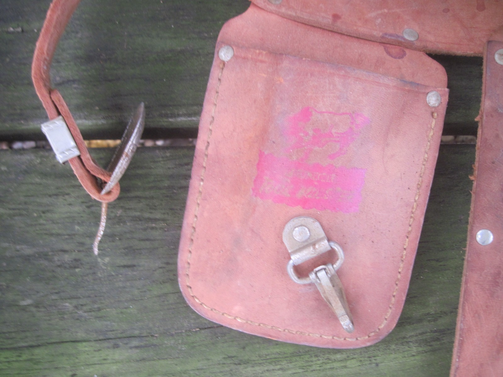 Vtg. Child’s Leather Industrial Safety Belt Co. Pittsburgh, PA. 24″to29″