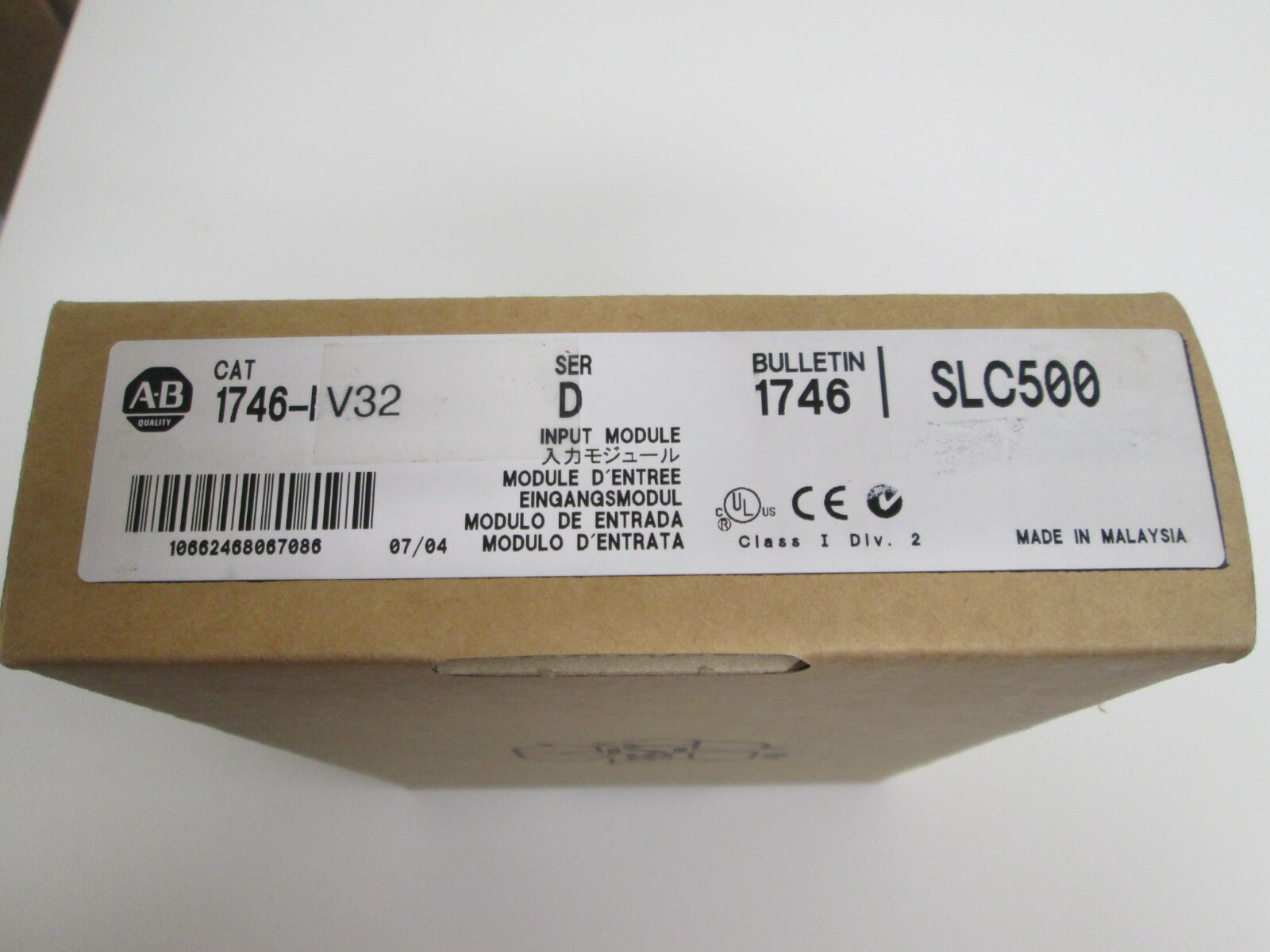 Allen-Bradley 1746-IV32 Series D SLC500 Input Module New Open Item