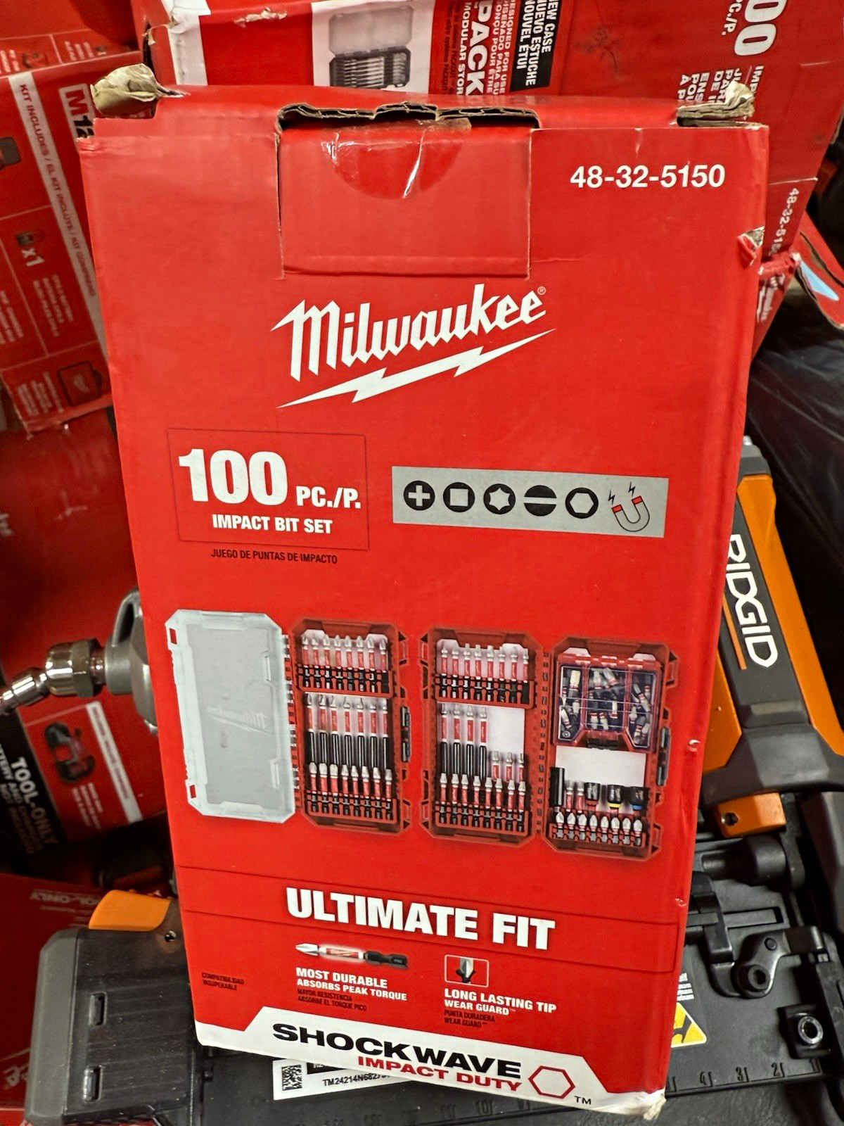 Milwaukee Shockwave Ultimate Fit 100pc Impact Bit Set 48-32-5150