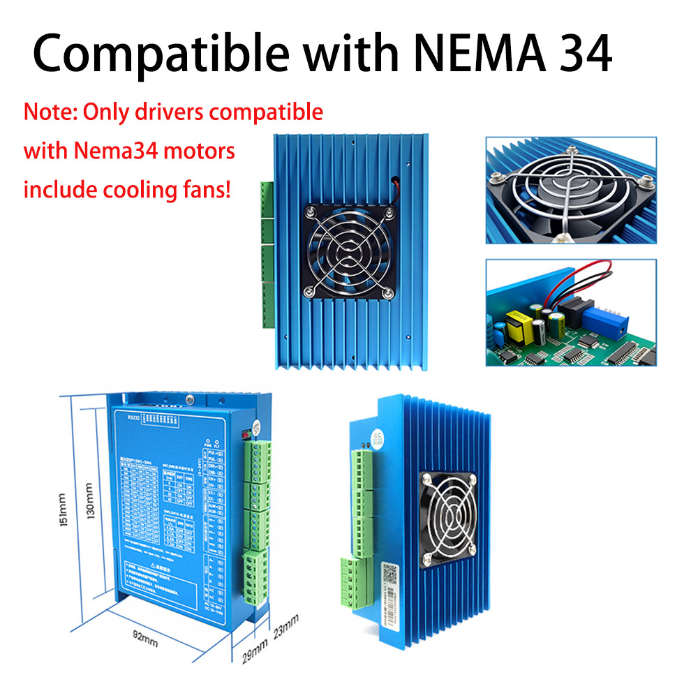 Nema34 12NM Closed Loop Encoder Step Motor With Drive Power-off self-locking CNC