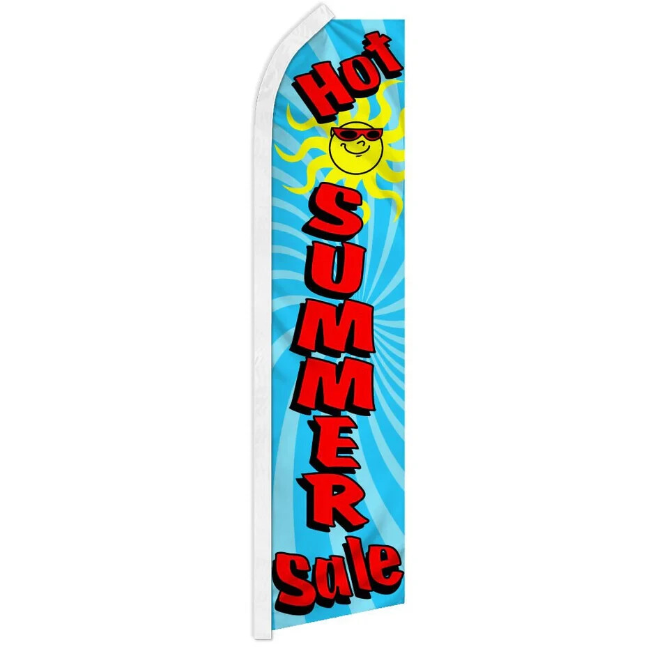Hot Summer Sale Swooper Advertising Banner Flag for Summer Sales & Specials