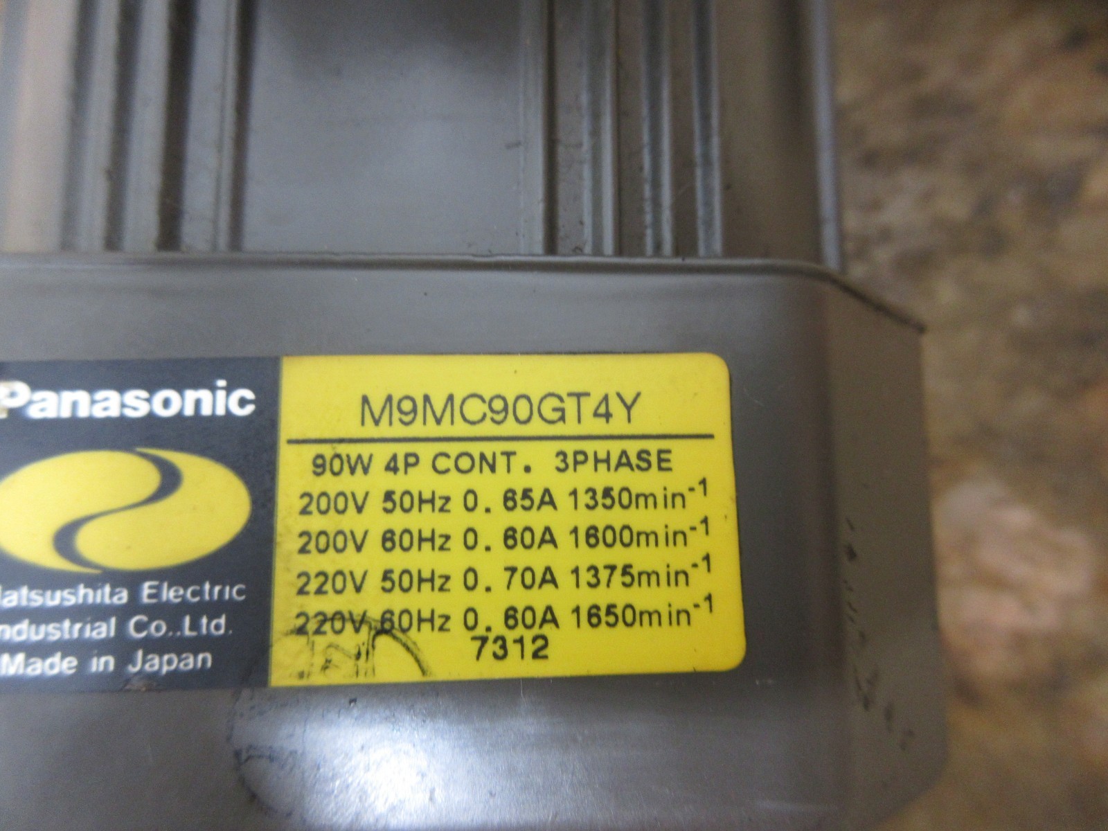 PANASONIC MOTOR M9MC90GT4Y