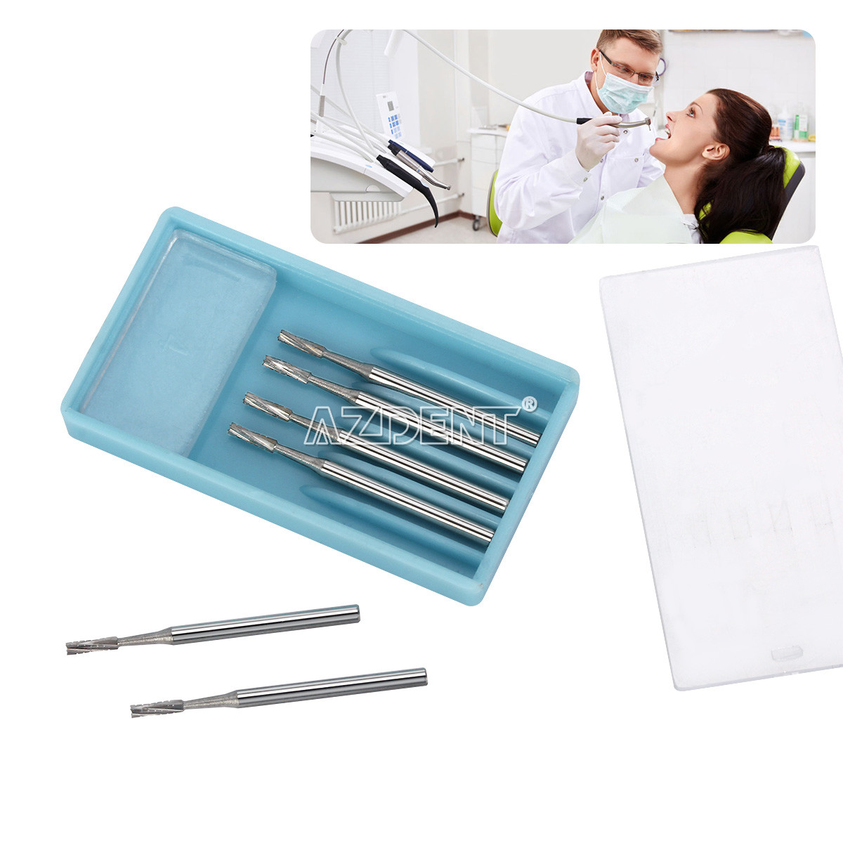 6pcs Dental 557 FGOS Surgical Carbide Burs 25mm Length FG-557XL