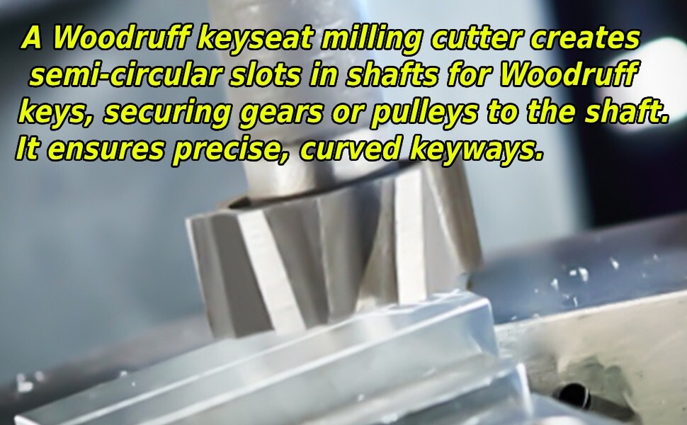 HSS M2 Woodruff Keyseat Milling Cutter Set 1/2″ Shank Metalworking Cutting-10Pcs