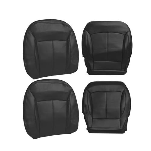 Perforated Leather Seat Covers Full Set Black Buick Lacrosse 2010-2013 Front