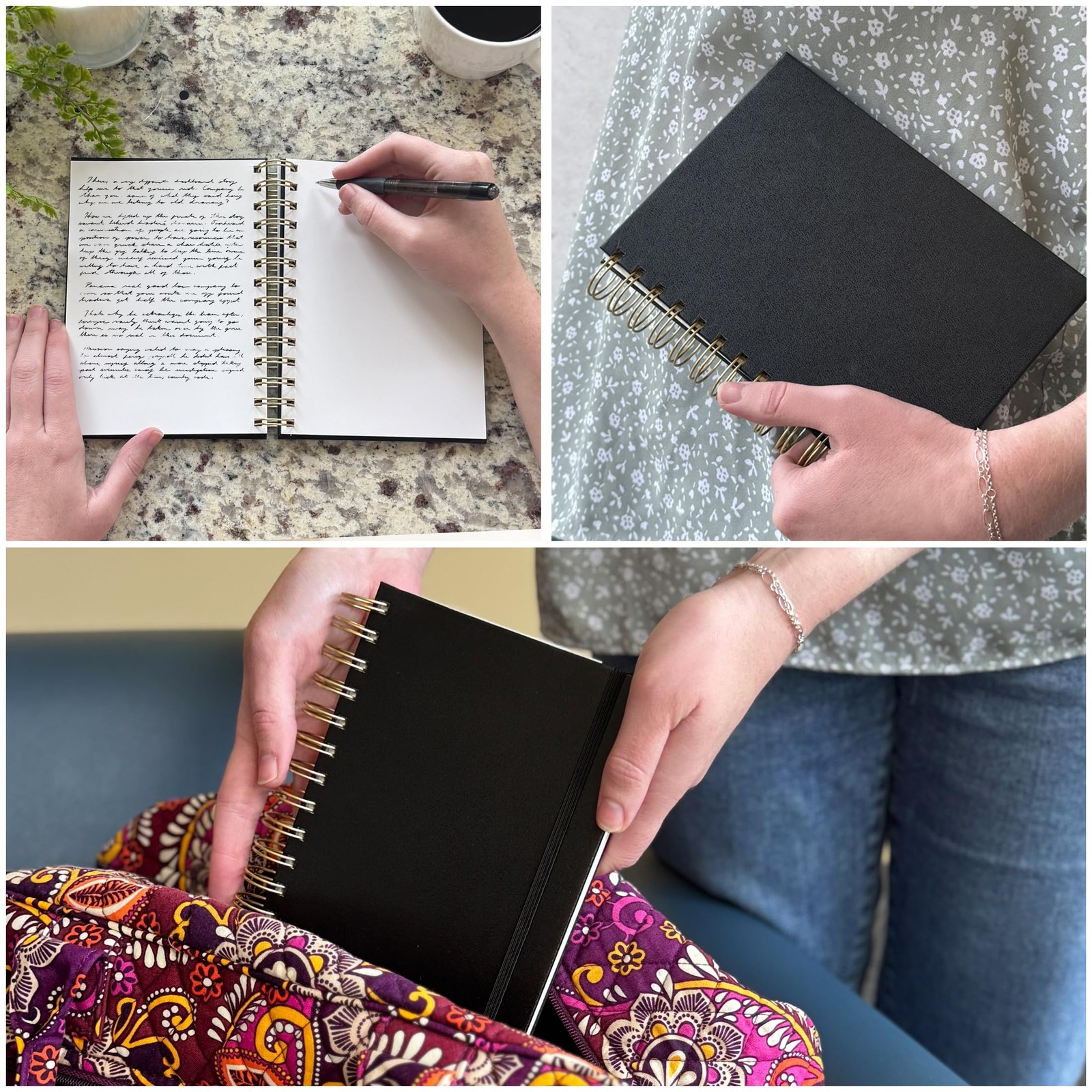 ArtSkills Stone Paper Sketchbook, Spiral Bound 5×7, Black