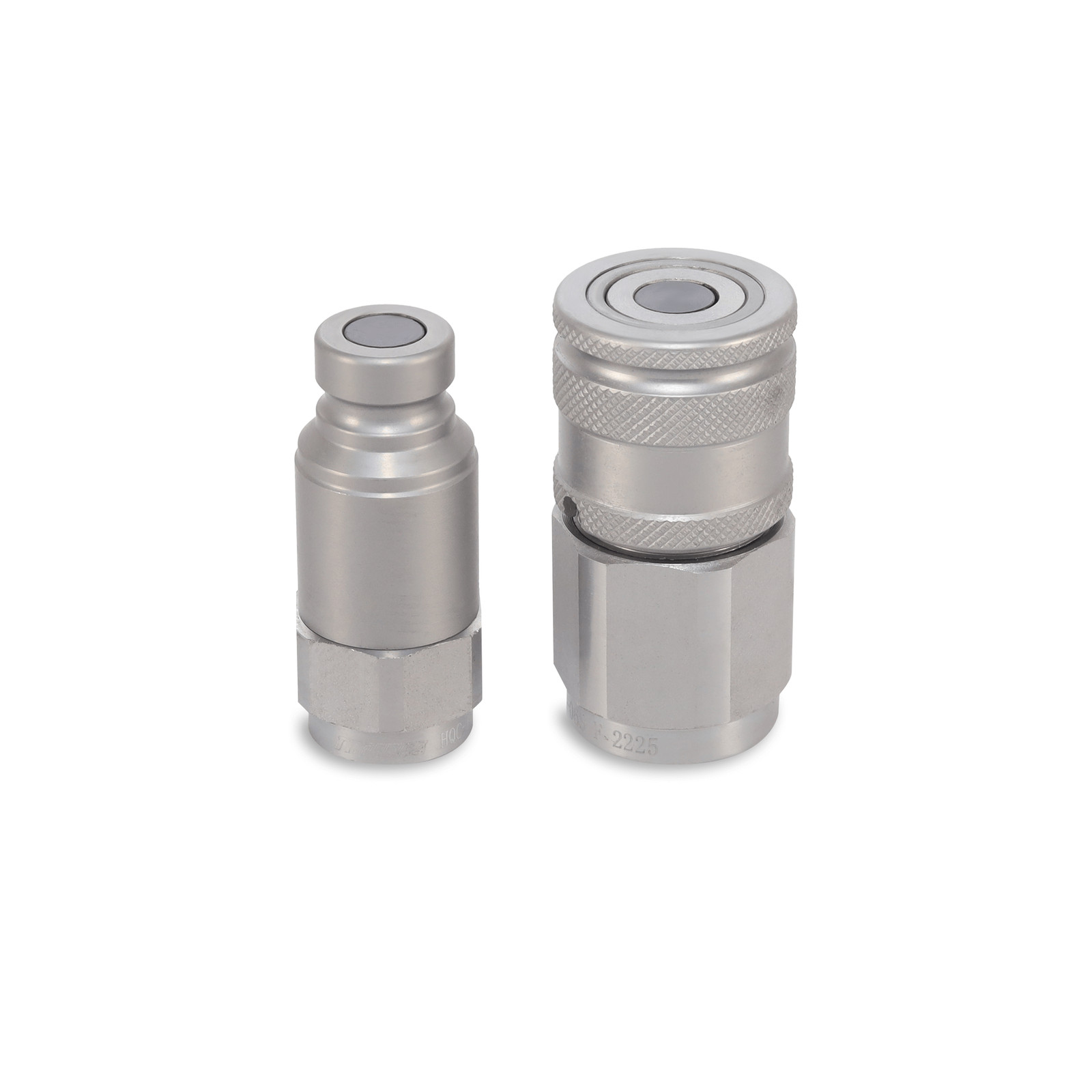 1/4″ Flat Face Hydraulic Quick Couplers Set – 3/8″ SAE Thread