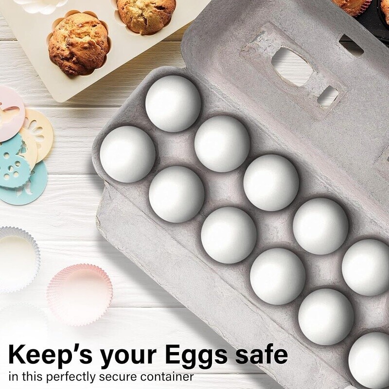 Blank Egg Cartons Bulk Recycled Pulp Holds 12 Perfect Storage Crafts Reusable US