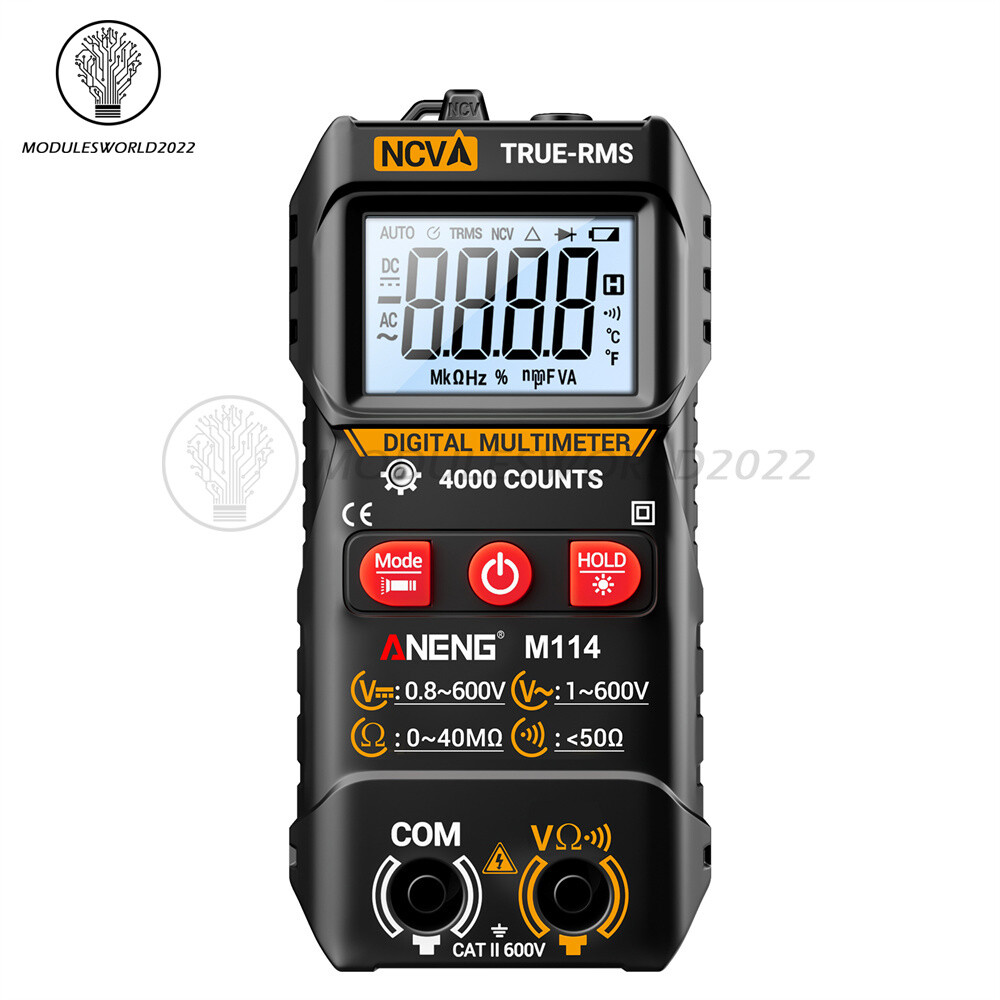 ANENG Digital Multimeter Automatic Voltmeter NCV Resistance Electrician Tester