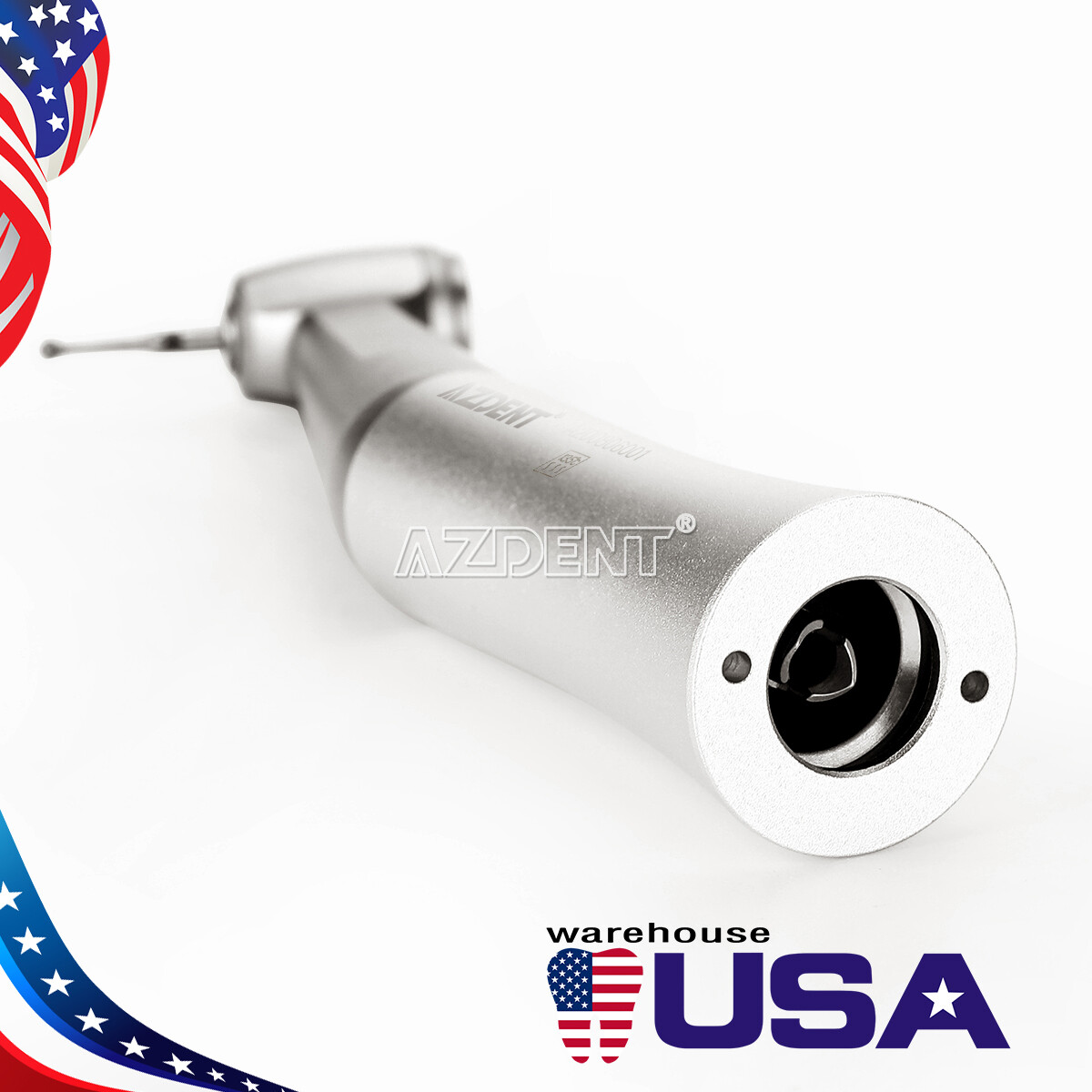 Dental Slow Low Speed Handpiece Push Contra Angle For Friction Grip 1.6mm Bur