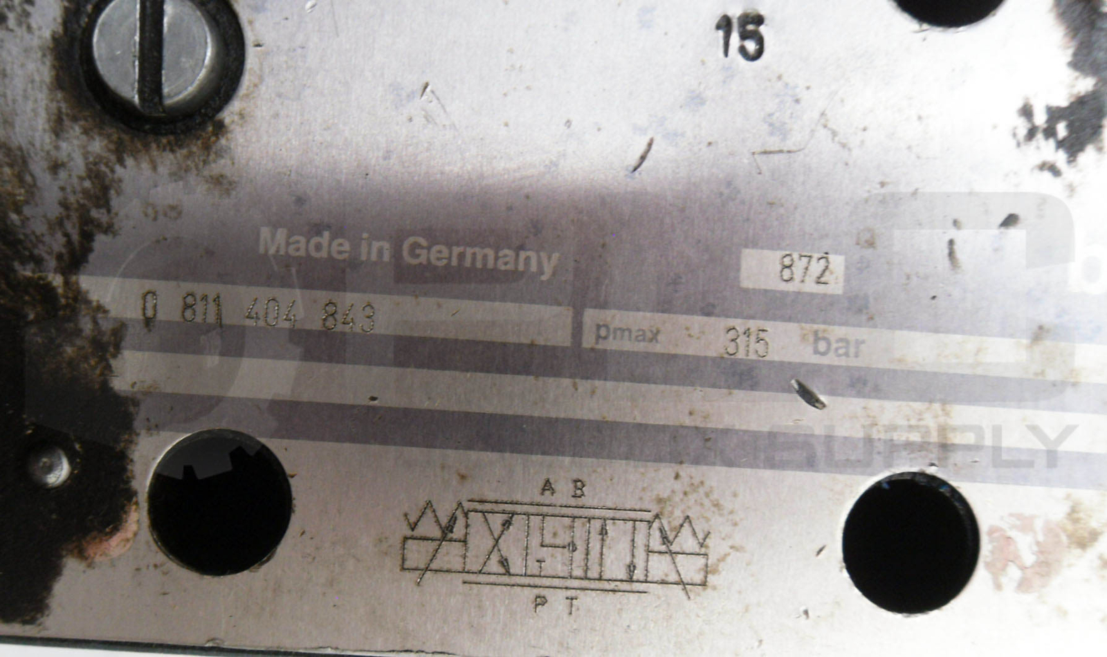 BOSCH 0 811 404 843 DIRECTIONAL VALVE 315BAR W/ (2) 0 831 006 033 COIL 45A