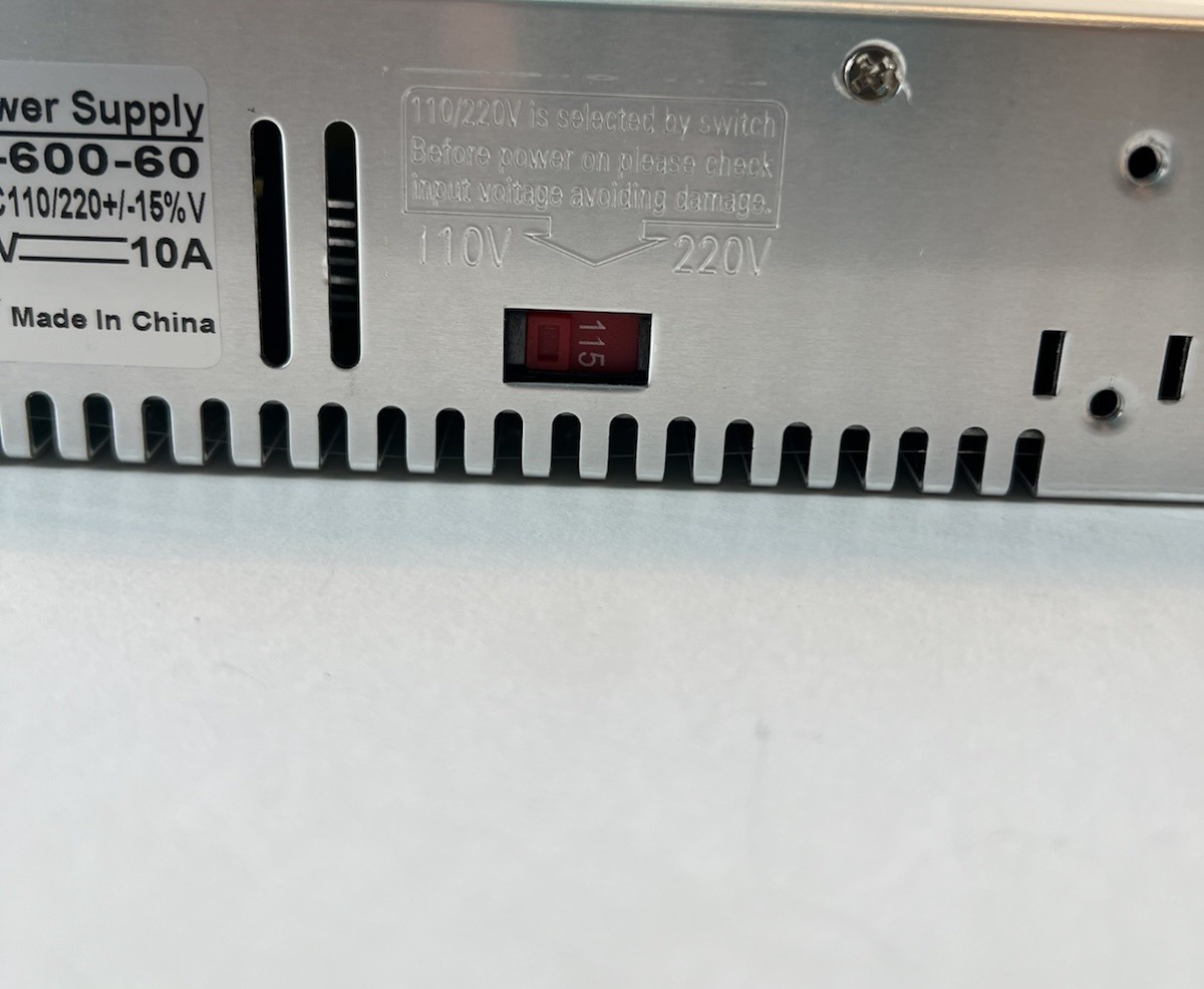 Meishile 600W LED & Motor 60V 10A DC Power Supply PSU 110v/220v S-600-60