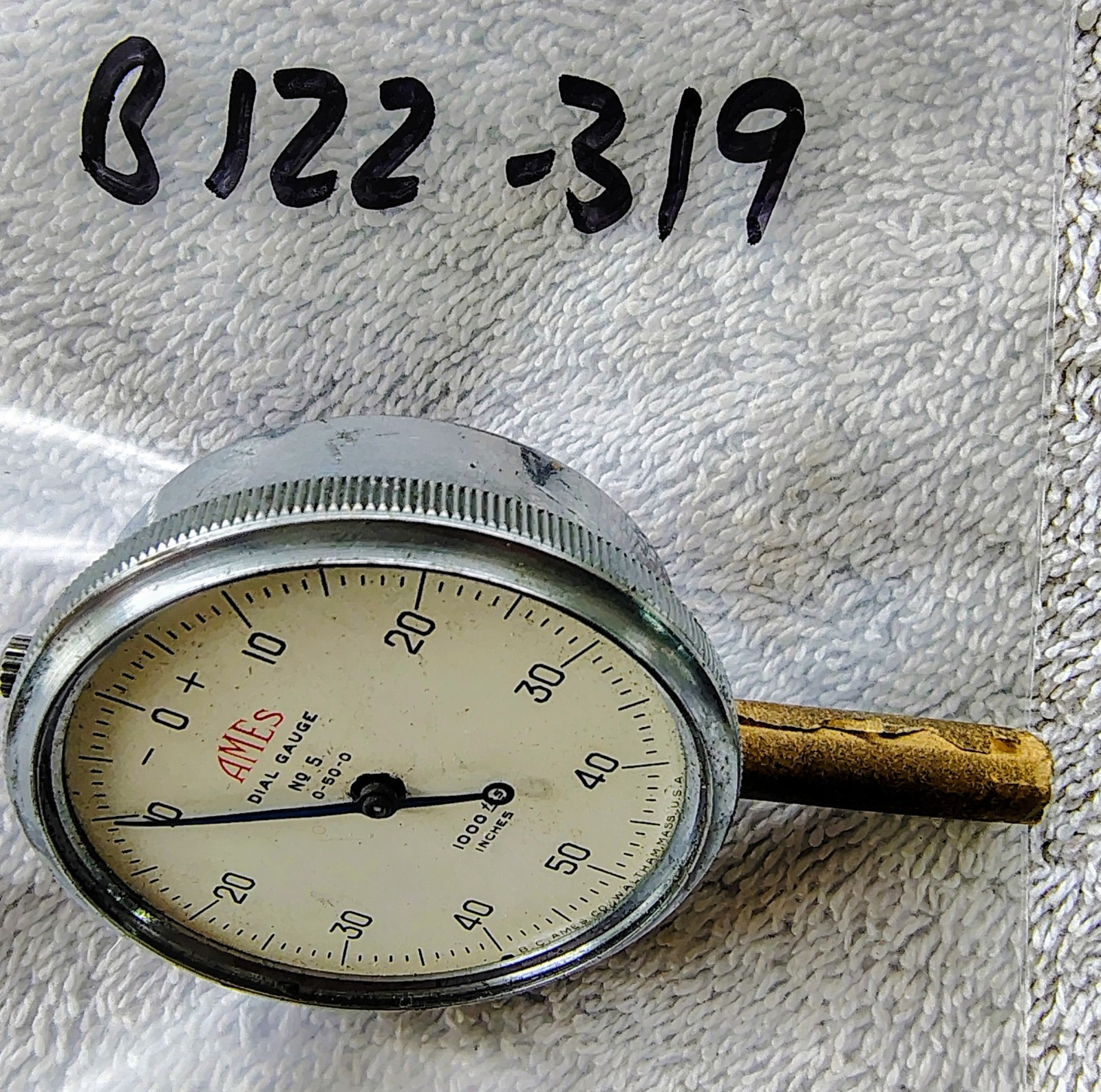 🗽 VINTAGE AMES No 5 DIAL GAUGE DROP INDICATOR SMOOTH MOVEMENT