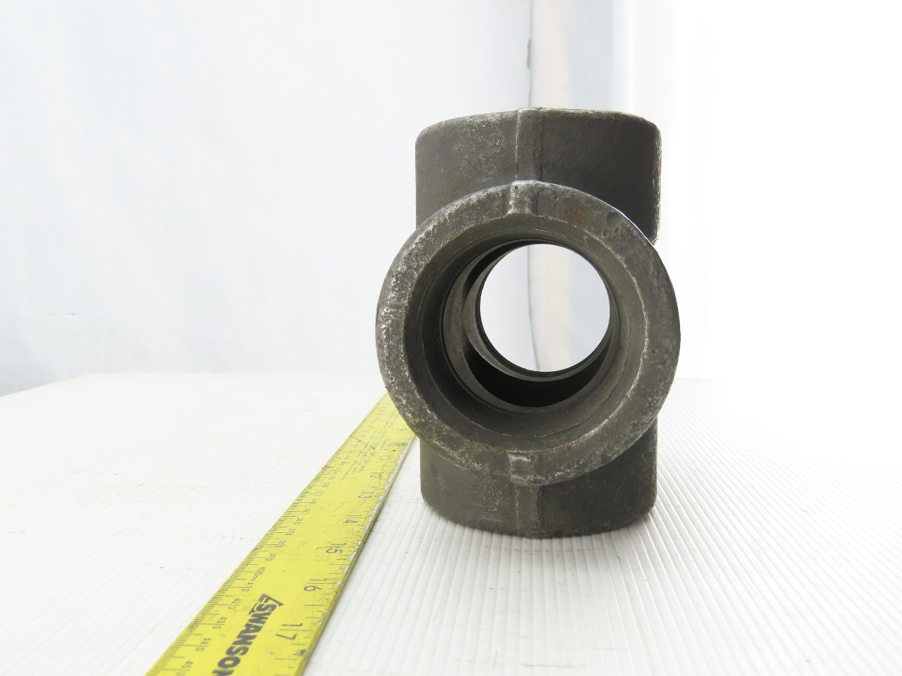 SA/A105 B16 2″ NPT Malleable Black Iron Cross Pipe Fitting 4-Way Female